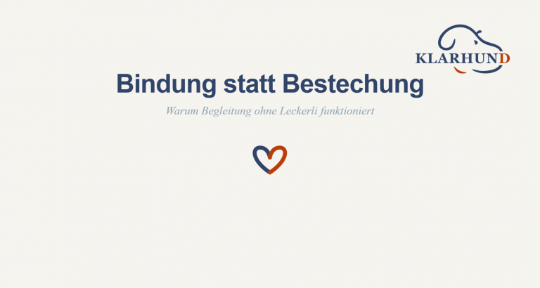Bindung statt Bestechung