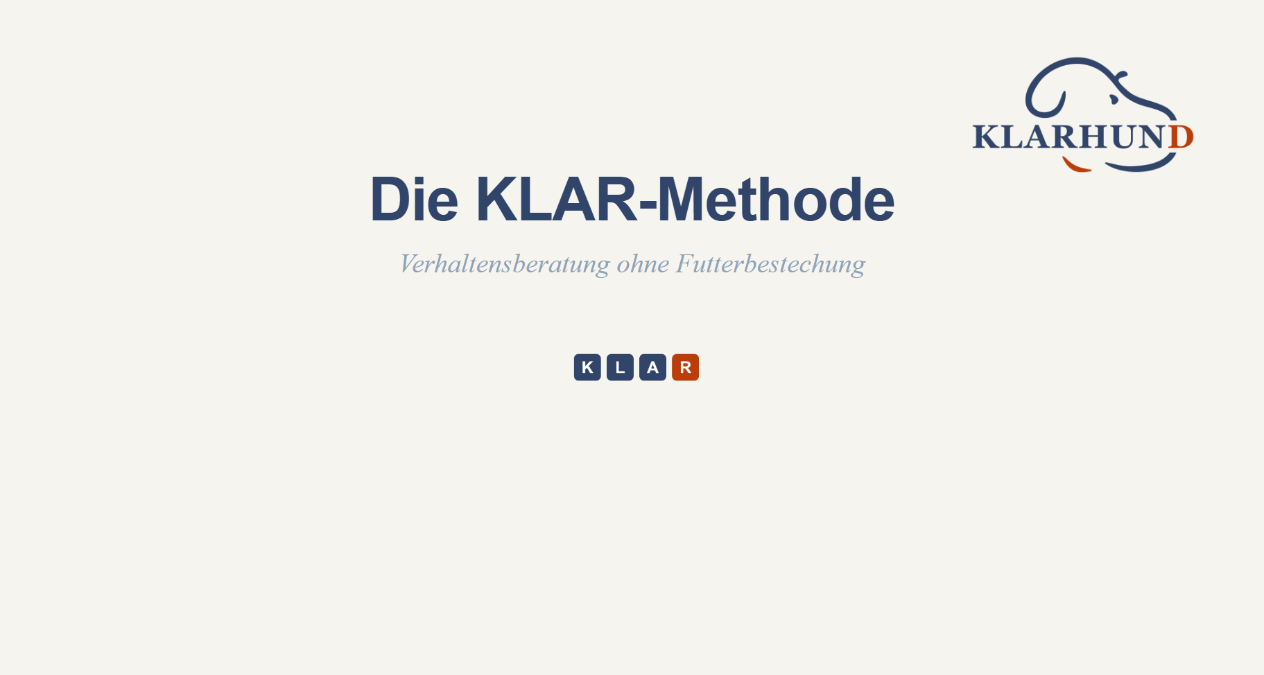 Die KLAR-Methode