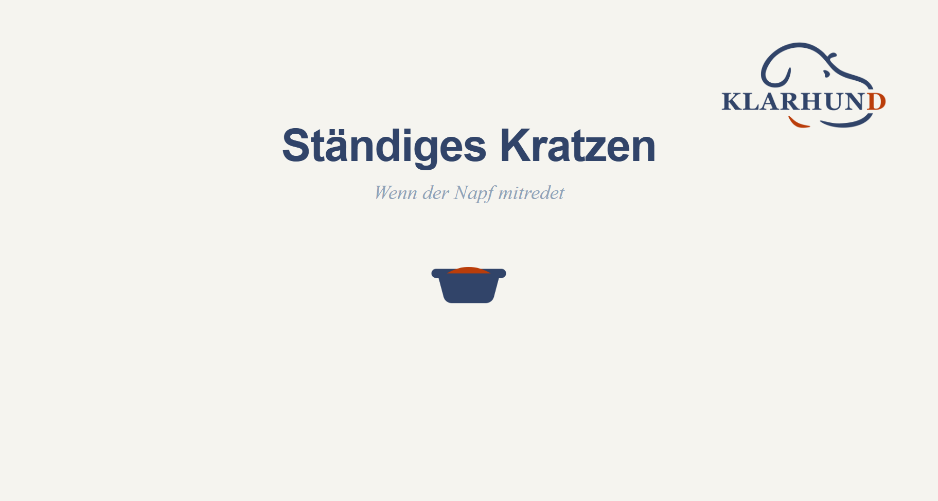 wenn der Hund sich häufig kratzt