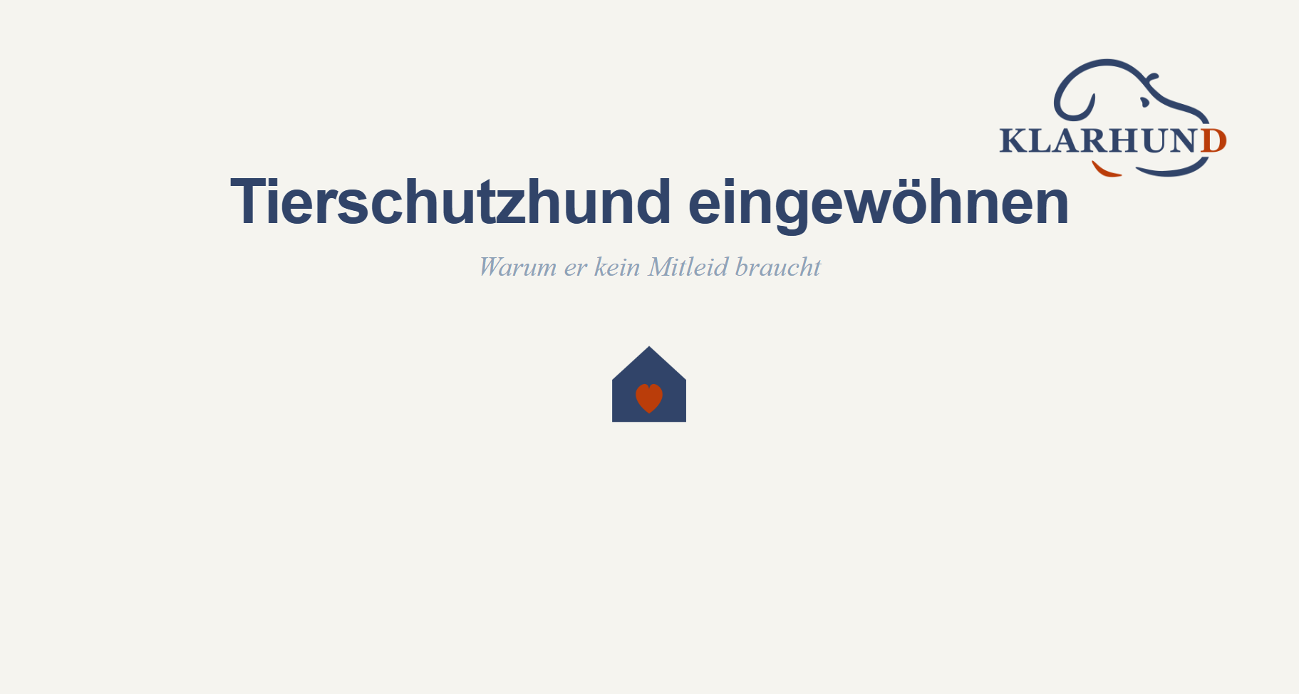 Tierschutzhund eingewöhnen