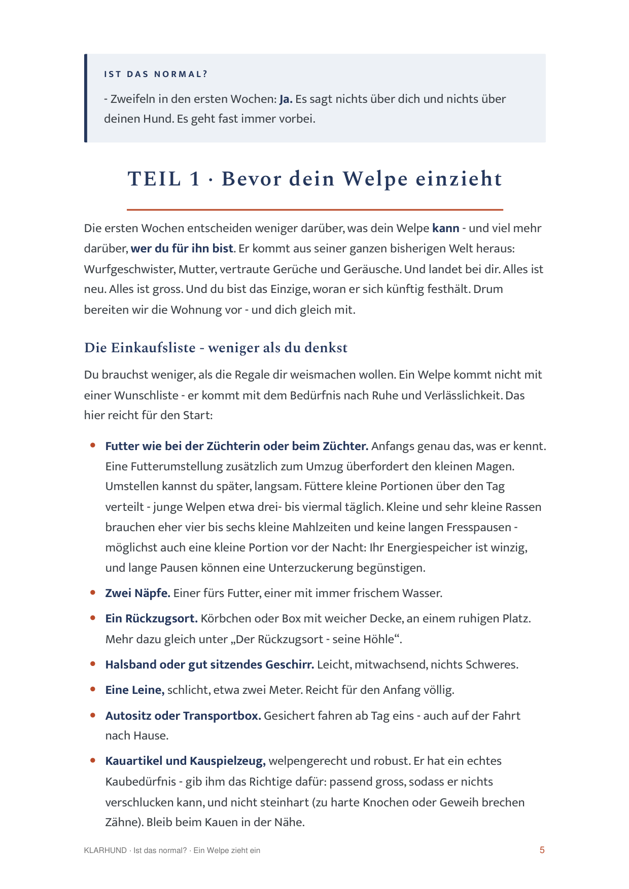 Ehrliches Wort und ein Ist-das-normal-Kasten